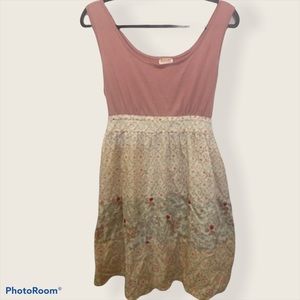 Xl dress pink with pattern